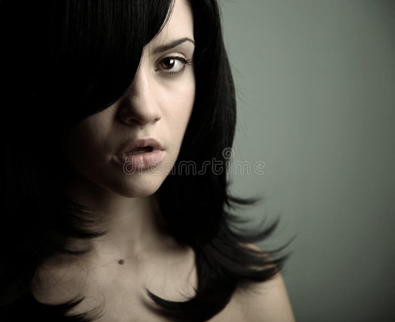 Young attractive lady stock photo