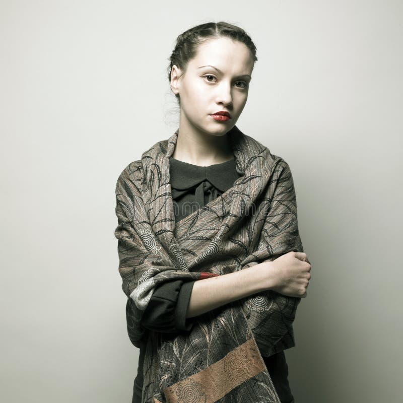 Young attractive lady royalty free stock images