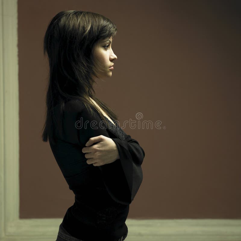 Young attractive lady royalty free stock photos