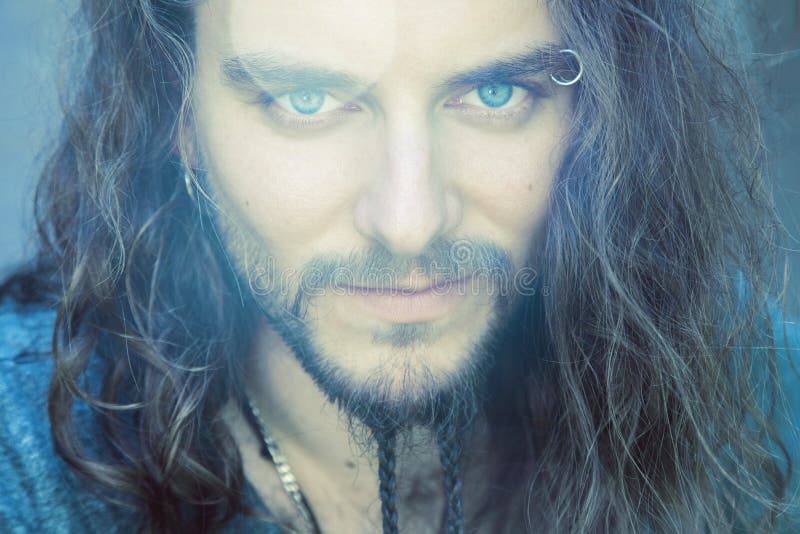 Young, attractive man close up portrait. Adventurer adventure stock images, royalty-free photos and pictures