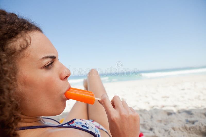 Asian Sucking On A Popsicle