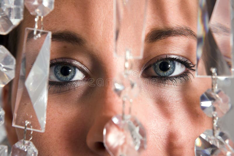 Young attractive Woman eyes closeup