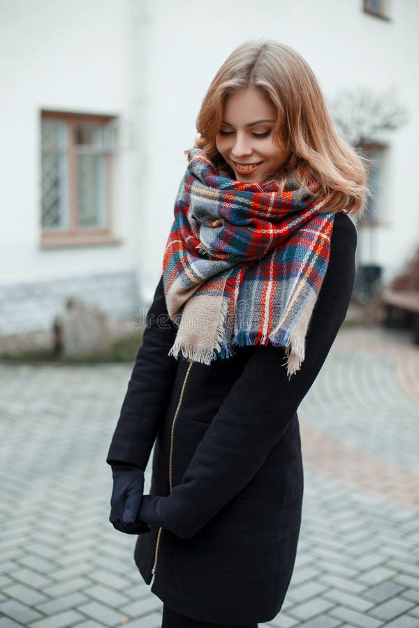 wool scarf outfit