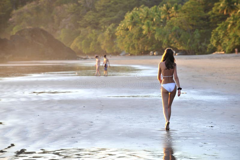 Young beautiful on a beach. stock images Young beautiful on a beach. stock images