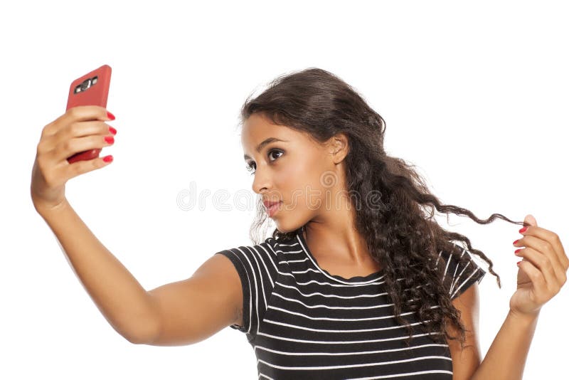 Girl Making Selfie Stock Image Image Of Phone Erotical 68404319