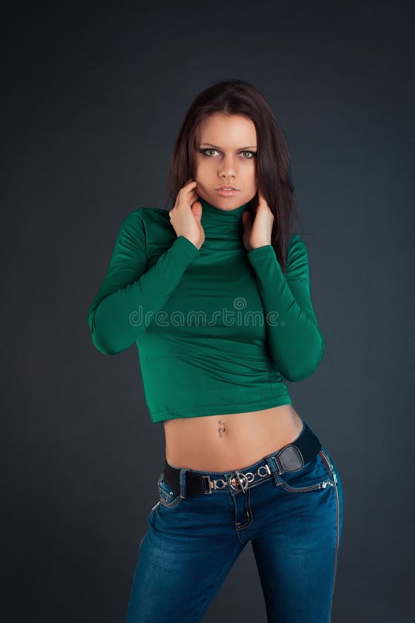 Young Beautiful Girl With Magnificent Breasts. Stock Photo, Picture and  Royalty Free Image. Image 112397743.