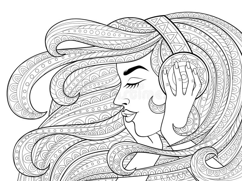 Black Girl Coloring Page