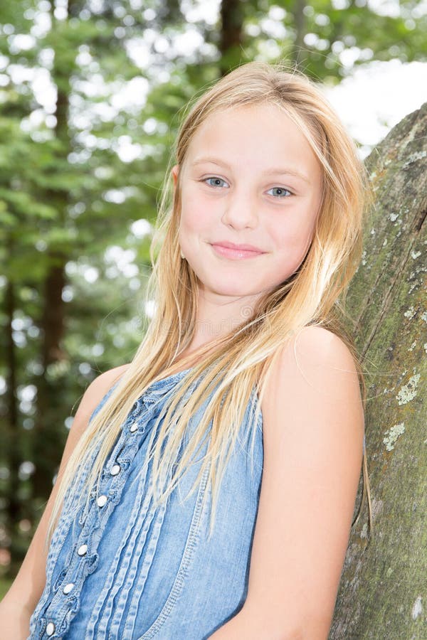 Young Beautiful Girl Posing Stock Photo - Image of hair, green: 112749636