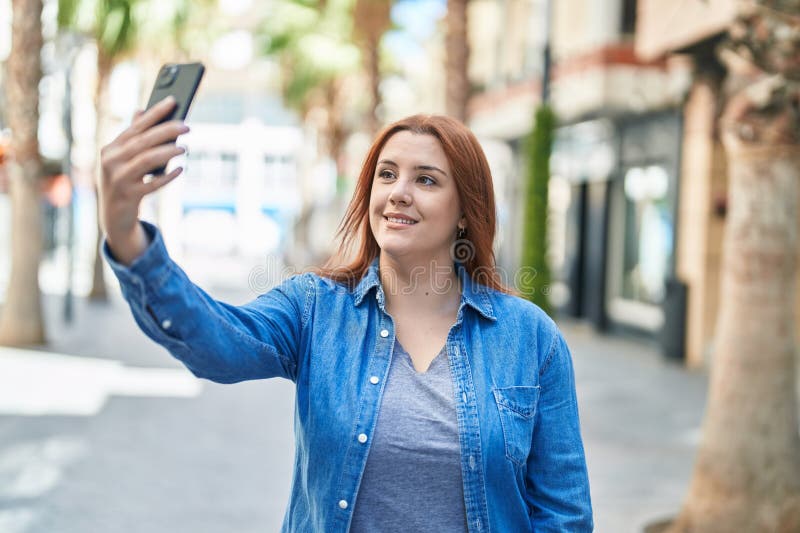 https://thumbs.dreamstime.com/b/young-beautiful-plus-size-woman-smiling-confident-making-selfie-smartphone-street-269715220.jpg