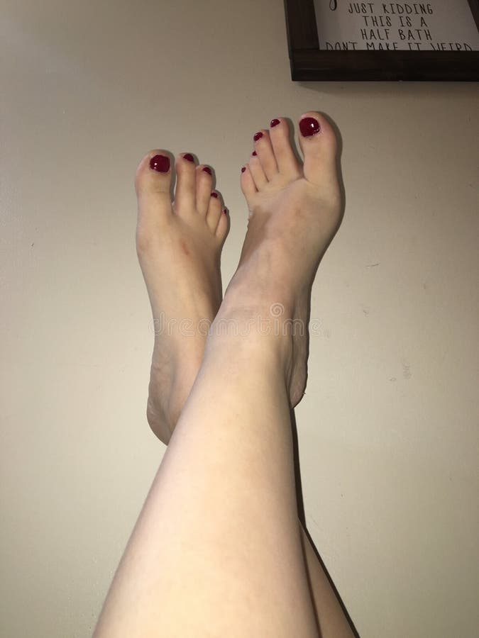 Feet selfie teen Video: Very