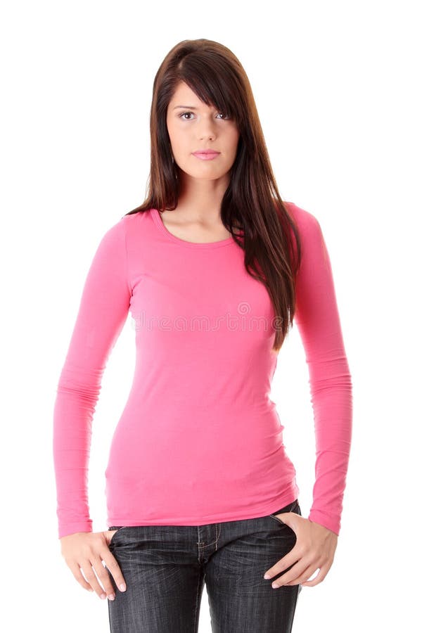 Young beautiful woman stock image