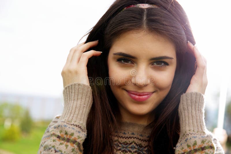Young beautiful woman royalty free stock images