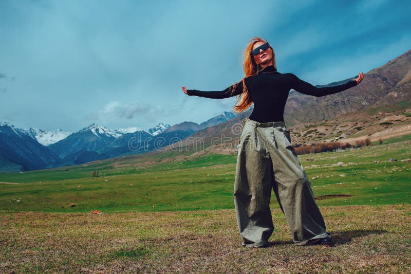 Young beautiful woman posing royalty free stock images