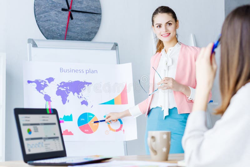 Confident business woman on business meeting at office royalty free stock photos Confident business woman on business meeting at office royalty free stock photos