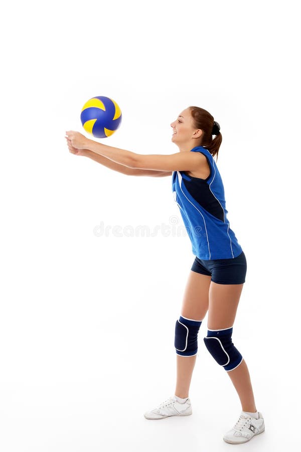 Giovane, di bellezza giocatore di pallavolo.