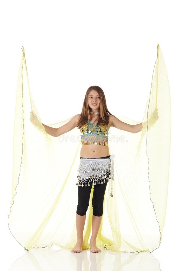 Young belly dancing girl stock photo. Image of dancer 10064806