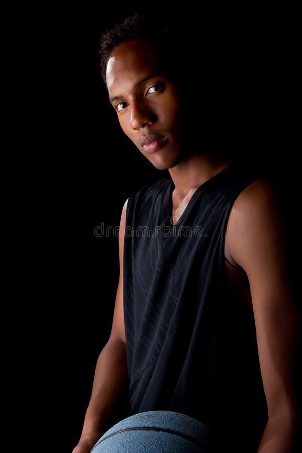 Young black Basketball player