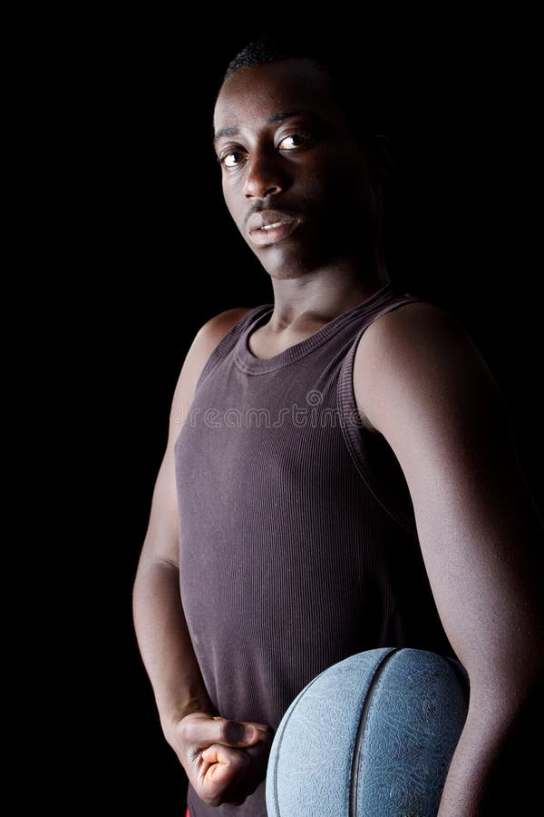 Young black Basketball player