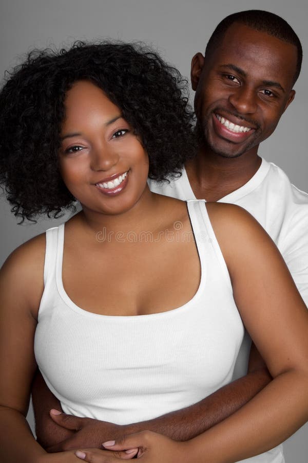 Happy Black Couple stock image. Image of friends, american 13331123