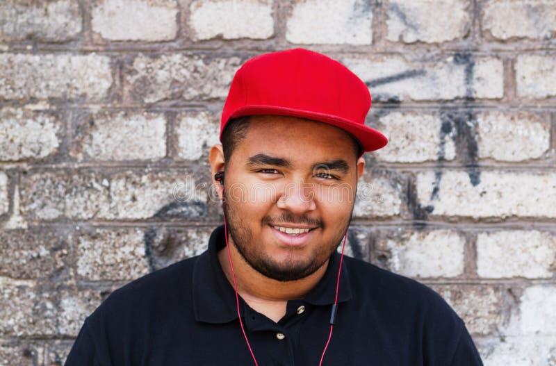 Young black man in headphones