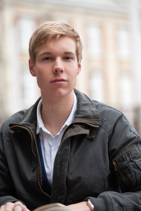 Handsome young blond man stock image. Image of chap, blond - 11954933