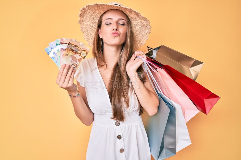 450 Shopping Bags Girl Sexy Fun Stock Photos image pic