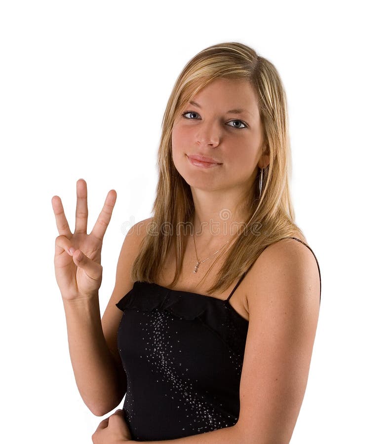4,721 Woman Three Fingers Stock Photos - Free & Royalty-Free Stock Photos  from Dreamstime