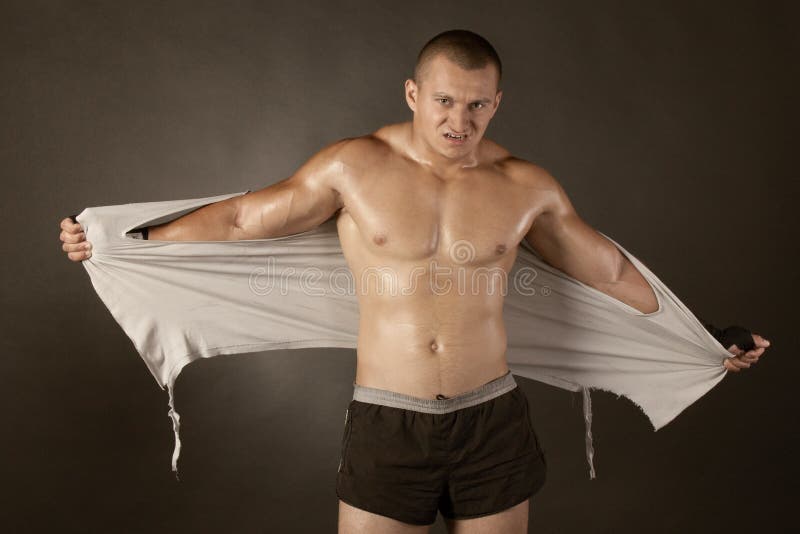 Young Boxer Fighter Over Black Stock Image Image of bicep, pieces