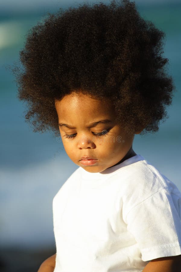 Young Boy with Afro Hairstyle Stock Photo - Image of child, black: 5106356