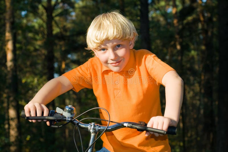 Young boy on the bike stock photo. Image of energy, speed 3351498