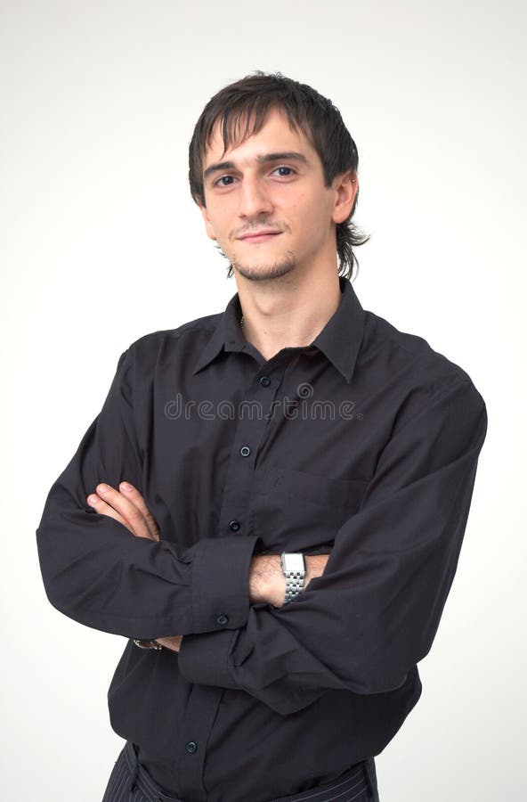 Young boy with black shirt stock photo. Image of young 1356698