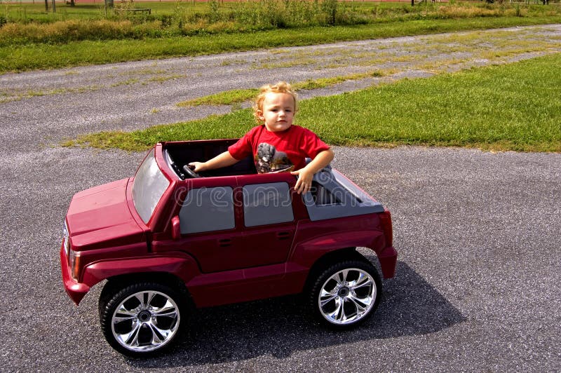 Young boy in Car