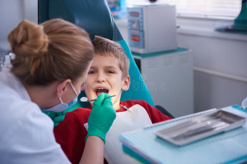 Young Boy in a Dental Surgery Stock Image Image of healthcare, face 54463629