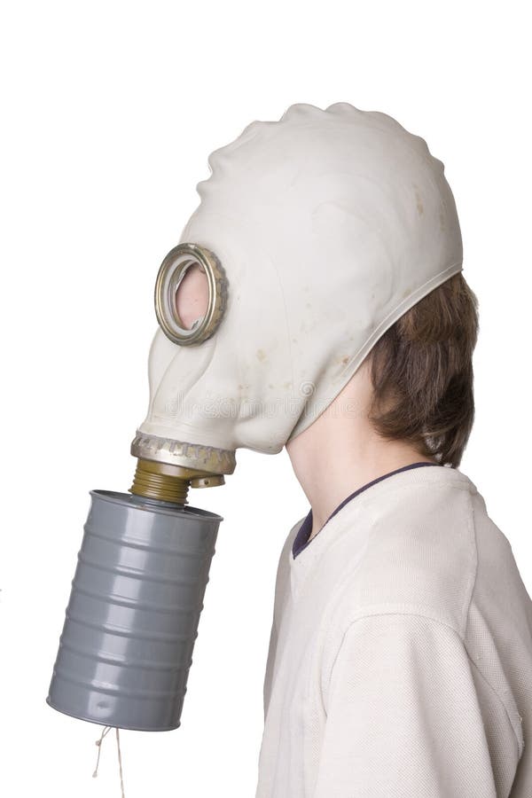 A boy in a gas mask stock photo. Image of portrait, mask 75385408