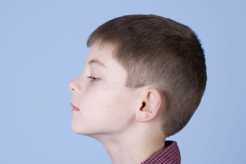 Young Boy Head Shot Side Profile