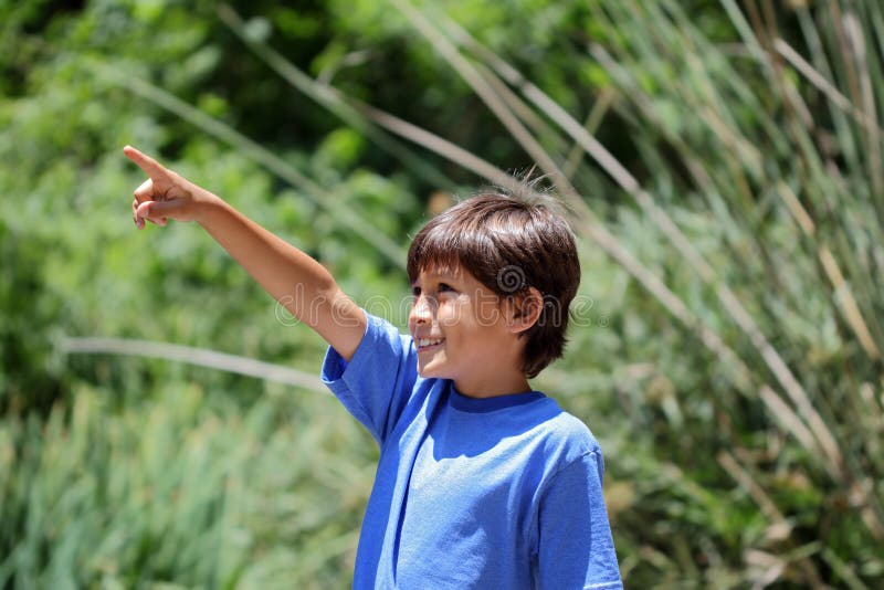 Young boy in nature series stock image. Image of green - 31616795