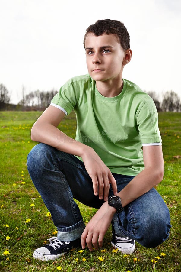 Young boy posing outdoors stock photo. Image of looking - 36662592