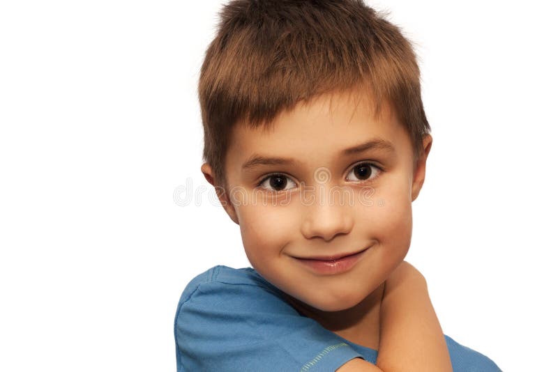 A Young Boy Smiles