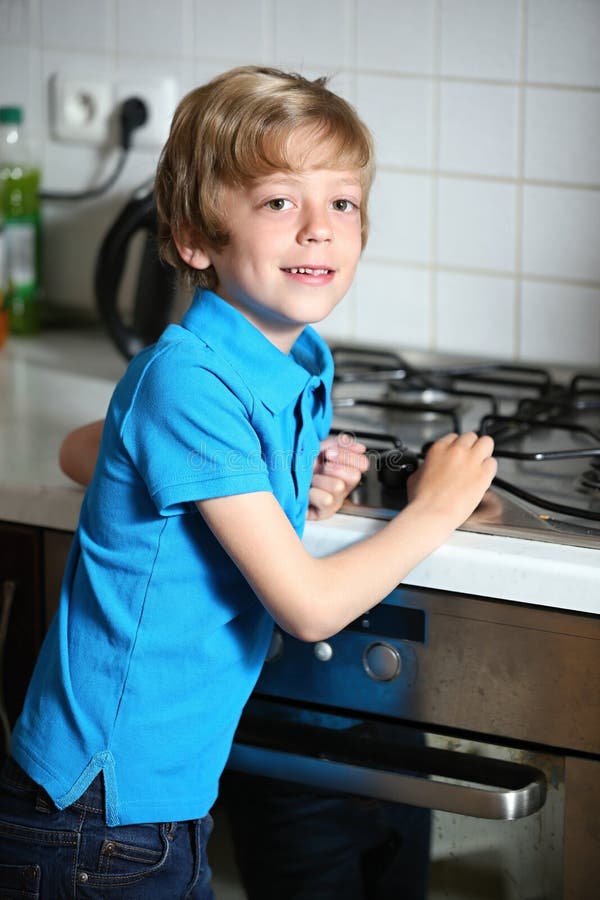 Boy Standing in the Middle of Falling Foliage Stock Photo - Image of