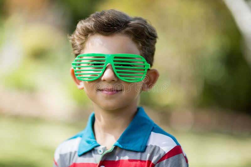 Young Boy Wearing Shutter Shades Stock Photo Image of innocence