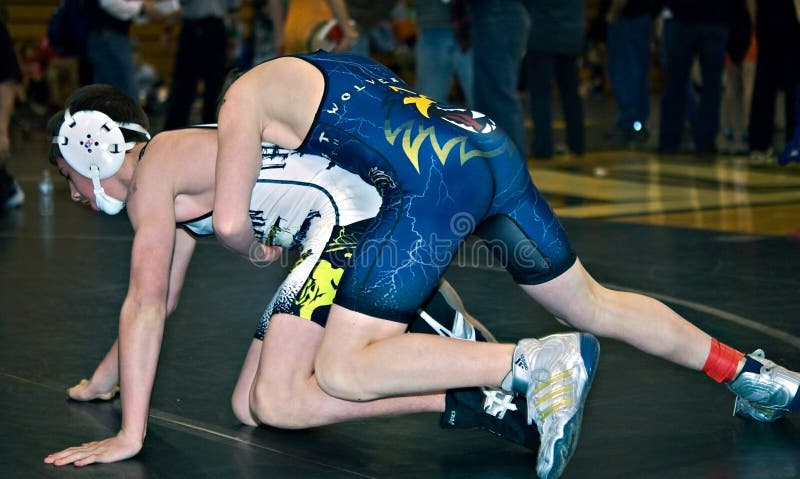 Young Boys Wrestling