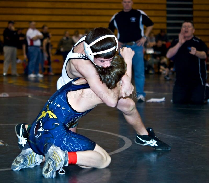 Young Boys Wrestling