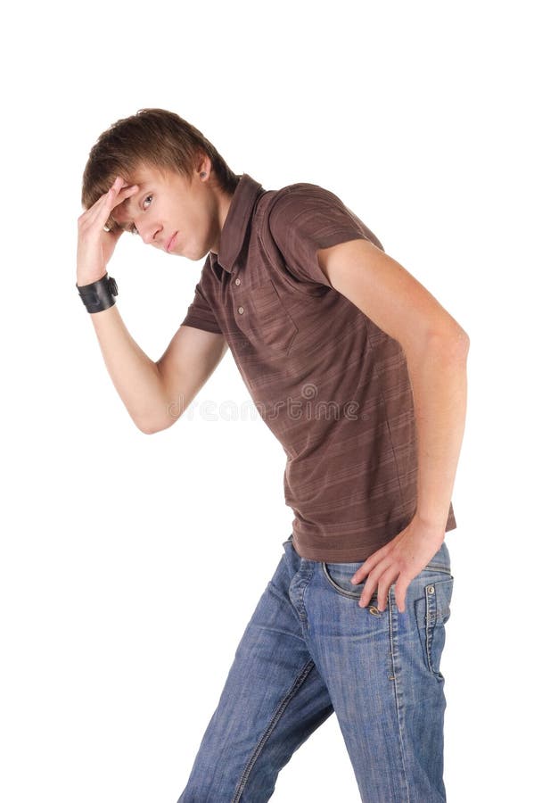 Young breakdancer posing. stock photo