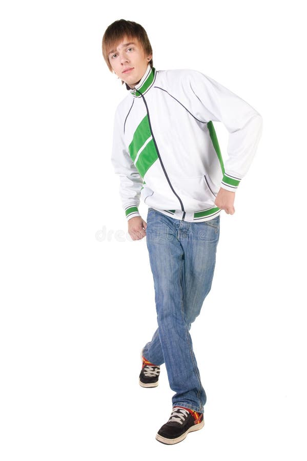 Young breakdancer posing. stock photos