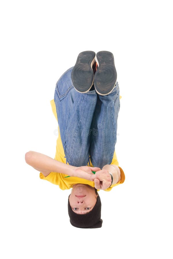Young breakdancer posing. stock photos