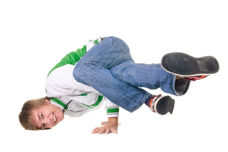 Young breakdancer posing. royalty free stock images