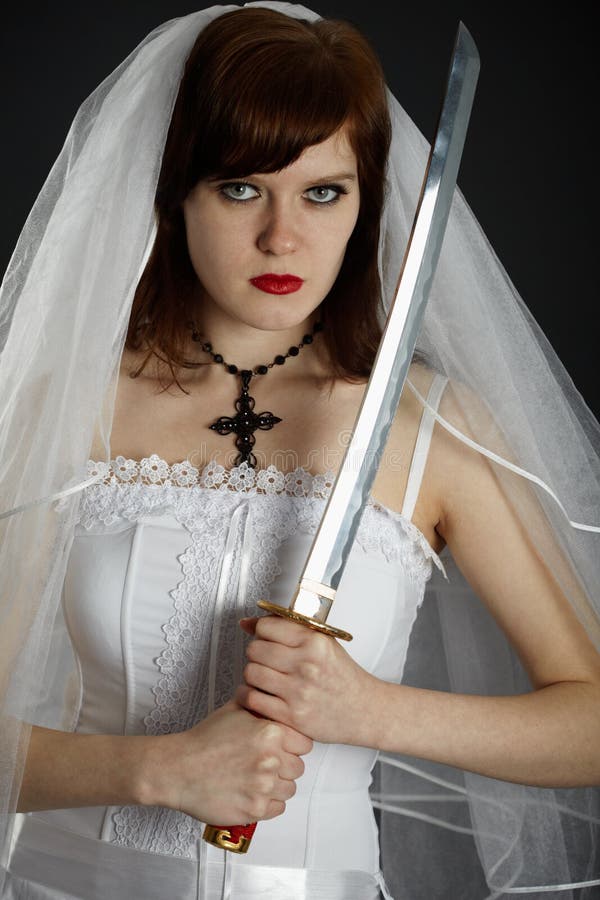 Young Bride armed sword