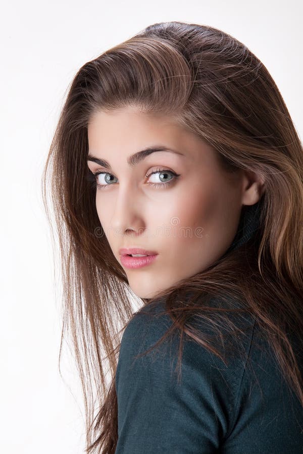 Young Brunette stock photo. Image of people, portrait - 13269634