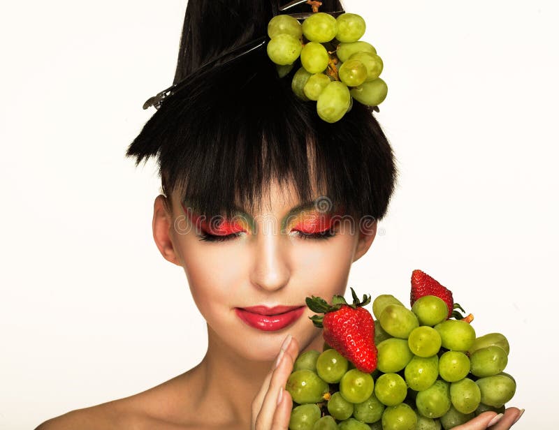 Young brunette stock image. Image of health, attractive - 8981041