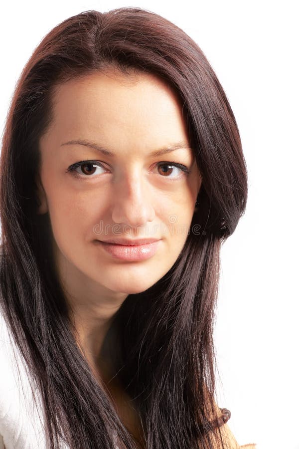 Young brunette portrait stock image. Image of splendid - 23583693